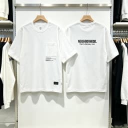 Japan Tokyo NBHD Pockets Print Label T Shirt Men Women High Quality Black Gray White Loose Short Sleeve Cotton T-shirts Tops Tee