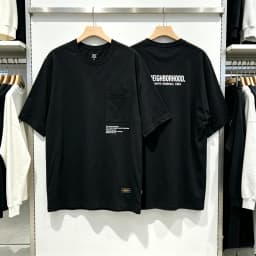 Japan Tokyo NBHD Pockets Print Label T Shirt Men Women High Quality Black Gray White Loose Short Sleeve Cotton T-shirts Tops Tee