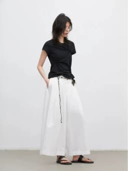 CHIC VEN Korean Women Culottes Solid New Loose Casual High Waisted Three-dimensional Pleated Wide Leg Skirt Pants Summer 2026