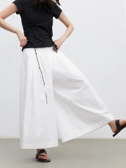 CHIC VEN Korean Women Culottes Solid New Loose Casual High Waisted Three-dimensional Pleated Wide Leg Skirt Pants Summer 2026