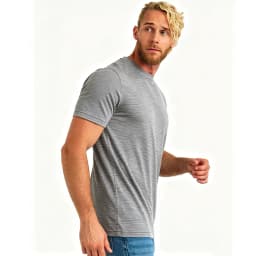 Men's Superfine Merino Wool T-Shirt Base Layer Wicking Breathable Quick Dry Anti-Odor No-itch Comfortable Fit Size