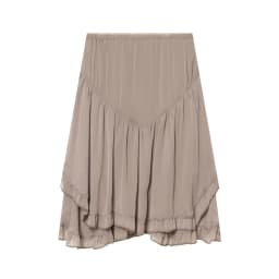 European and American style 2026 summer new women's clothing mid waist layered decoration asymmetric short skirt half skirt