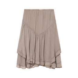 European and American style 2026 summer new women's clothing mid waist layered decoration asymmetric short skirt half skirt