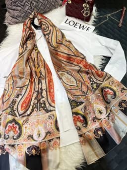 2016 Winter Fashion Women's Scarf Hot Sale Mulberry Silk Scarves Shawl Female Long Silk Scarf Blue and Coffee 180*110cm