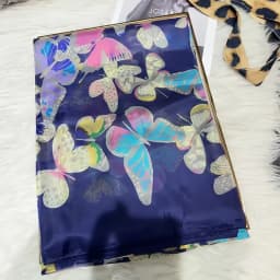 2016 Winter Fashion Women's Scarf Hot Sale Mulberry Silk Scarves Shawl Female Long Silk Scarf Blue and Coffee 180*110cm