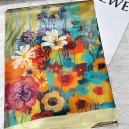 2016 Winter Fashion Women's Scarf Hot Sale Mulberry Silk Scarves Shawl Female Long Silk Scarf Blue and Coffee 180*110cm