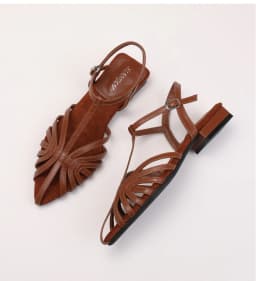 T Strap Roman Cross Strap Slingback Sandals Women Low Heel Summer Open Back Hollow Out Ladies Casual Comfortable Shoes Sandalias