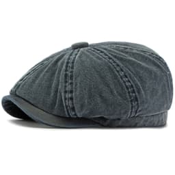 HT5112 Mens Berets Women Retro Washed Cotton Octagonal Beret Hat Male Female Ivy Flat Cap Spring Autumn Adjustable Beret Capens