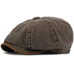 HT5112 Mens Berets Women Retro Washed Cotton Octagonal Beret Hat Male Female Ivy Flat Cap Spring Autumn Adjustable Beret Capens