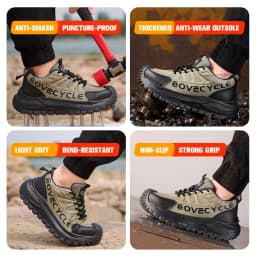 Fashion Work Safety Shoes Men Work Sneakers Anti-smash Anti-Puncture Indestructible Shoes Security Boots Non-slip Men Boots