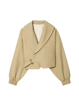 TFMLN Elegant Lapel Bomber Jacket For Women Spring Autumn Long Sleeve Solid Coats Lady High Street Casual Chic Outerwear