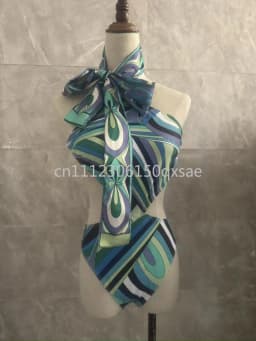 Classic Women's Headband Scarf Swimsuits with Letter Signature Logo Sexy Bikini Sets Beachwear Swimwear