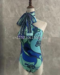 Classic Women's Headband Scarf Swimsuits with Letter Signature Logo Sexy Bikini Sets Beachwear Swimwear