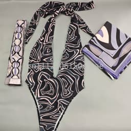 Classic Women's Headband Scarf Swimsuits with Letter Signature Logo Sexy Bikini Sets Beachwear Swimwear