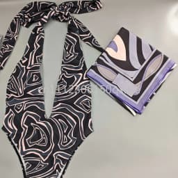 Classic Women's Headband Scarf Swimsuits with Letter Signature Logo Sexy Bikini Sets Beachwear Swimwear