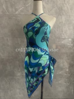 Classic Women's Headband Scarf Swimsuits with Letter Signature Logo Sexy Bikini Sets Beachwear Swimwear