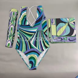 Classic Women's Headband Scarf Swimsuits with Letter Signature Logo Sexy Bikini Sets Beachwear Swimwear