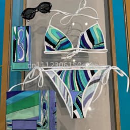 Classic Women's Headband Scarf Swimsuits with Letter Signature Logo Sexy Bikini Sets Beachwear Swimwear