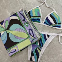 Classic Women's Headband Scarf Swimsuits with Letter Signature Logo Sexy Bikini Sets Beachwear Swimwear