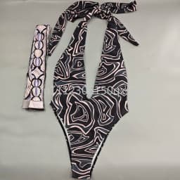 Classic Women's Headband Scarf Swimsuits with Letter Signature Logo Sexy Bikini Sets Beachwear Swimwear
