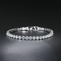 OXTAO Luxury Moissanite Tennis Bracelet 3mm D VVS1 with Certified For Women Men Jewelry Hand Chain Bracelet 14K Gold Filled