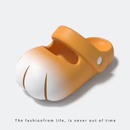 New Cat Paw Mary Jane Shoes Women Adjustable Strap EVA Non-Slip Slipper Woman Gradient Kitten Claw Sandals Garden Mules Clogs