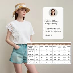 Amii T-shirt 2026 Summer New O-Neck Moisture-Wicking Cotton Tee Asymmetric Lace Loose Short Sleeve T-shirts For Women 12642026