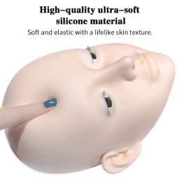 Mannequin Head Model Practice False Eyelash GraftingTraining Mannequin Head Can Open Eyelids With False Lashes Reusable