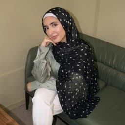 Deer Spot Print Muslim Hijab Scarf Soft Lightweight Bandana Headscarf Wrap Islamic Prayer Shawl Daily Neck Scarf Accessory