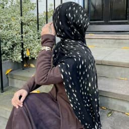 Deer Spot Print Muslim Hijab Scarf Soft Lightweight Bandana Headscarf Wrap Islamic Prayer Shawl Daily Neck Scarf Accessory