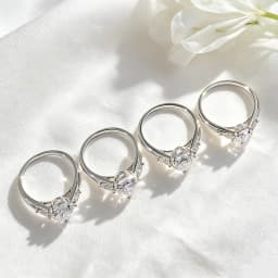 Smyoue 1-4CT Pear Cut Certified Moissanite Rings for Women 3 Gems Classic Wedding Promise Band 925 Sterling Silver Plated 18K
