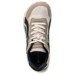 HOBIBEAR Unisex Wide Toe Running Shoes Lace-Up Hiking Sneakers Outdoor Travel Artificial Leather Mesh Walking Sneakers