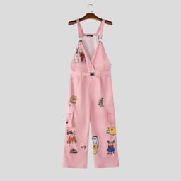 INCERUN Men's Jumpsuits Printing V Neck Sleeveless Straps Rompers For Man Streetwear Loose Pockets Fashion Pants Male Overalls