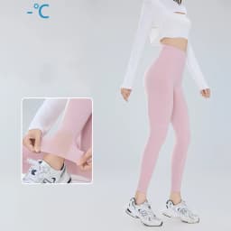 BIVIGAOS Summer Ultra Thin Sunscreen Sharkskin Leggings Women High Waist Elastic Seamless Sexy Tight Transparent Sports Leggings