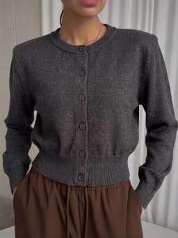 Hirsionsan Spring Autumn New Short Style Women's Cardigan long sleeve Open Front Lightweight soft elegant Knitwear for Ladies