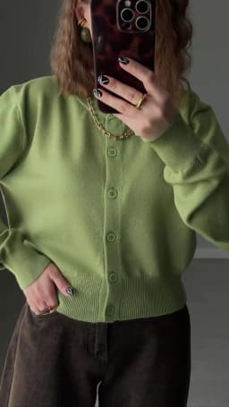 Hirsionsan Spring Autumn New Short Style Women's Cardigan long sleeve Open Front Lightweight soft elegant Knitwear for Ladies