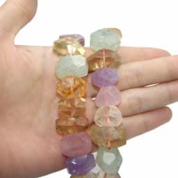 Natural Stone Irregular Shape Amethysts Amazons Agates Lapis Lazuli Tiger Eye Beads For Jewelry Making DIY Bracelet Necklace