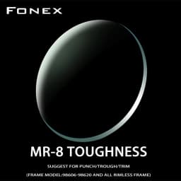 1.61 MR-8 High Quality Toughness Thinner Super-Tough Optical Lenses Customized Aspheric Lens (Suggest for Punch/Trough/Trim)