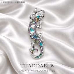 Colorful Arizona Lizard Pendant Summer New Jewelry Bohemia Real 925 Sterling Silver Graphic Design Gift For Women Men