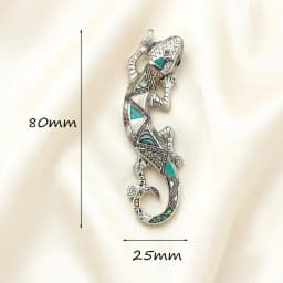 Colorful Arizona Lizard Pendant Summer New Jewelry Bohemia Real 925 Sterling Silver Graphic Design Gift For Women Men