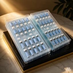 Blue Copper GHK-CU Lyophilized Powder Set Moisturizing Whitening Face Serum Anti Wrinkle Smooth Tender Brighten Essence 20PCS