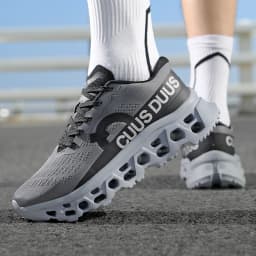 Unisex Sneakers Fashion Lace Up Outdoor Running Anti Slip Cushioning Men Training Shoes 2026 Comfort Thick Soled Sports Shoes