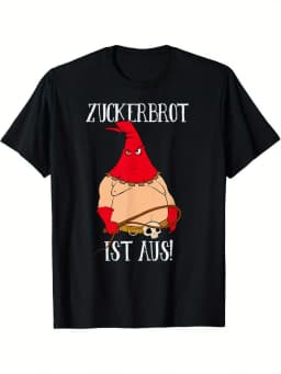 Humorous Graphic Tee for Men - Vibrant Red Crawfish (Carrot Character) Print - Perfect for Casual Wear & Themed Events - Comfort