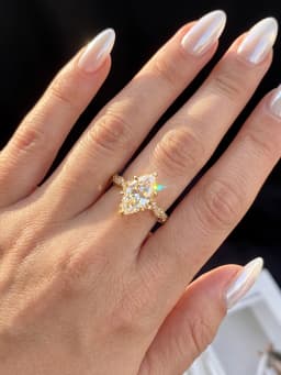 Fashion Real 2CT Marquise Moissanite Diamond Engagement Ring Anniversary Rings for Women Gift Jewelry
