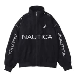 NAUTICA Color-block Quilted Jacket, Stand-collar Trench Coat, Vintage Streetwear, Men's and Women's Fashionable Sports Jacket