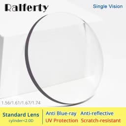 Ralferty 1.56 1.61 1.67 1.74 Optical Lenses Anti Blue Light Prescription Glasses Lens Eyes Clear Myopia Diopter Thin HMC Lentes