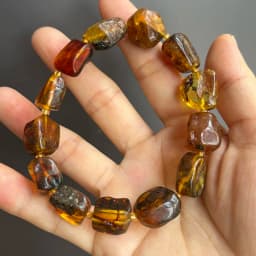 Plant Amber Bracelet Wholesale Original Unique Designer Diy Beads Good Fragrance Mineral Natural Stone Healing Jewelry Supplier