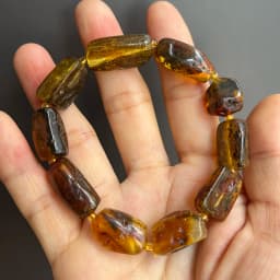 Plant Amber Bracelet Wholesale Original Unique Designer Diy Beads Good Fragrance Mineral Natural Stone Healing Jewelry Supplier