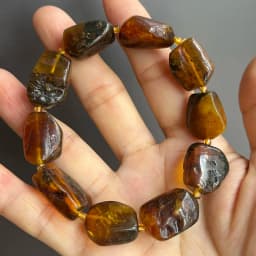 Plant Amber Bracelet Wholesale Original Unique Designer Diy Beads Good Fragrance Mineral Natural Stone Healing Jewelry Supplier