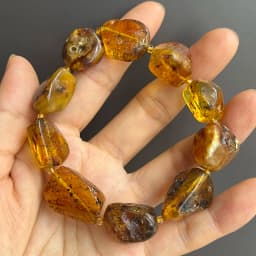 Plant Amber Bracelet Wholesale Original Unique Designer Diy Beads Good Fragrance Mineral Natural Stone Healing Jewelry Supplier